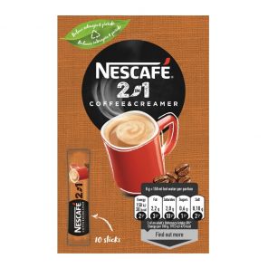 NESCAFÉ 2in1, instantní káva, 10 sáčků x 8g (80g)