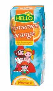 Hello Pomerančový nápoj s přídavkem vitaminu C 250ml