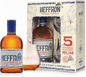 Rum HEFFRON 0.5l 38%!5y+2sklo dar.b